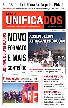 capa jornal unificados - 03/08