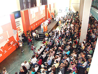 Balanço de 10 anos do Fórum Social Mundial, na Usina do Gasômetro, em Porto Alegre, dia 25 de janeiro