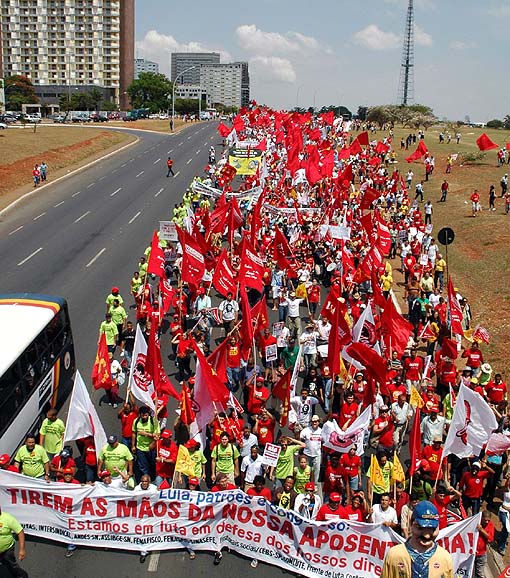 Marcha Nacional em Brasília, em 24 de outubro de 2007
