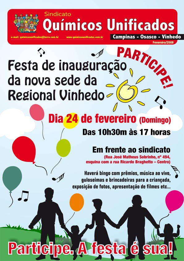 Divulgação festa inauguração sede em Vinhedo - 24 de fevereiro de 2008 