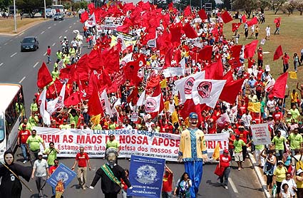 Marcha Nacional em Defesa dos Direitos em Brasília em 24 de outubro de 2007