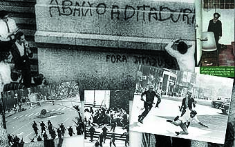 Imagem de repressão durante a ditadura militar no Brasil (1964 a 1985) - de http://marxin-leonov.blogspot.com/