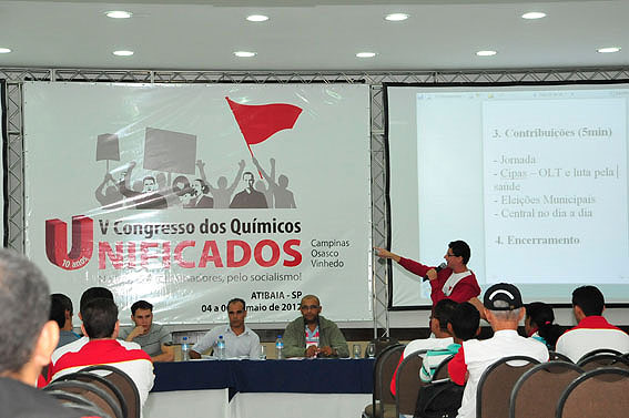 Paulo Soares (Paulinho), da Regional Osasco, defende posições no V Congresso