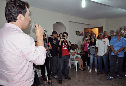 Arlei Medeiros, dirigente do Unificados e presidente do PSOL em Campinas (fotos Jucelene Oliveira)