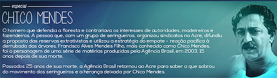 Acre vive cotidiano de tensão agrária 25 anos após morte de Chico Mendes -  BBC News Brasil