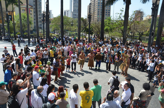 Grito dos Excluídos 2014, na praça da Sé, em São Paulo